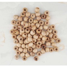 İpek Hobi Natürel 10 Mm Ahşap Boncuk 300 Gr