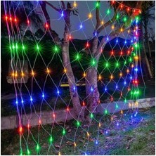 Brokoli Home  2x2 Metre 8 Animasyon Modlu Ağ Perde LED Fişli Eklenebilir Modlu File Yılbaşı Süsleme
