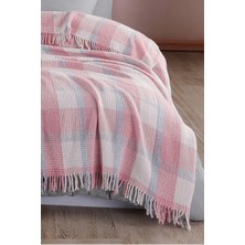 Upstyle Battaniye Pamuklu Tek Kişilik Warm Soft Pudra