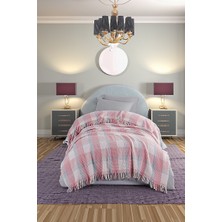 Upstyle Battaniye Pamuklu Tek Kişilik Warm Soft Pudra