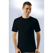 Anıt 1107 Siyah 3 Adet Ribana O Yaka Kollu Erkek Fanila