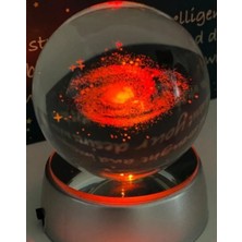 Samanyolu Plastik Altlıklı Işıklı Cam Küre 6cm