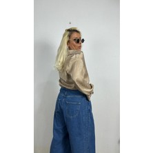 Nunu By Croc Chic Krem Saten Gömlek