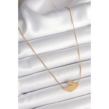 Winwin Store 316L Çelik Gold Renk Zincir Kuğu Model Kadın Kolye