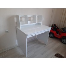 BRR Store Bahar Serisi Çalışma Masası-Çocuk Ve Genç Odası Çalışma Masası-Kitaplıklı ve Çekmeceli Çalışma Masası