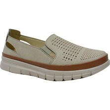 Wanetti Bej Krem Taba 4 Nokta Comfort Anatomik Ayakkabı