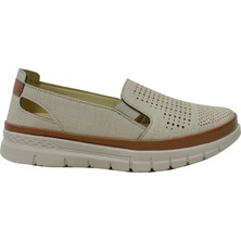 Wanetti Bej Krem Taba 4 Nokta Comfort Anatomik Ayakkabı