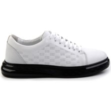 Bambi Beyaz Deri Erkek Sneaker E01081100303