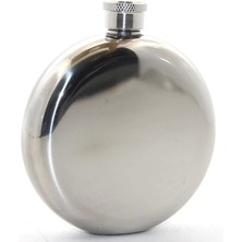 Paslanmaz Çelik Yuvarlak 5 Oz Tekli Matara ALK2676