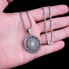 925 Ayar Gümüş Güneş Tanrısı Model Kolye
