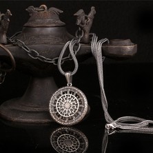 925 Ayar Gümüş Güneş Tanrısı Model Kolye
