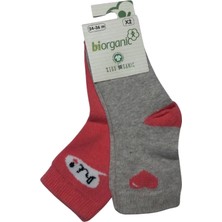 Bibaby Biorganic Hi Kız 2'li Çorap 68403 Bej Nar