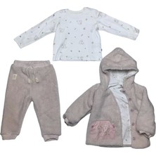 Bibaby Pretty Moments 3'lü Bebe Takım 73339 Ecru Pink