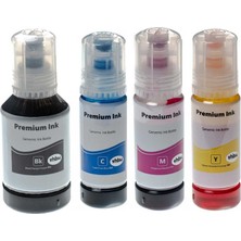 Hementoner Canon GI-490 (Siyah - Mavi - Sarı - Kırmızı) 4 Renk Mürekkep Seti