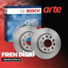 Volkswagen Golf 7 2012-2018 Bosch Arka Fren Diski 2 Adet