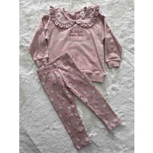 Çiçekli Fitilli Taytlı Ikili Takım