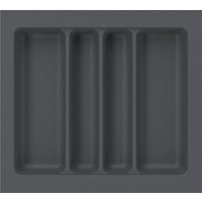 Starax Çekmece Içi Plastik Kepçelik Gri 4 Göz ( S-2687-G )