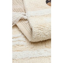 Cotton Baby %100 Naturel Pamuk Yıkanabilir Kaymaz Tabanlı Bebek Halısı 09 Multy Xxw