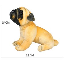 Medu Shop Havlayan Pug Köpek Peluş Oyuncak 25 cm