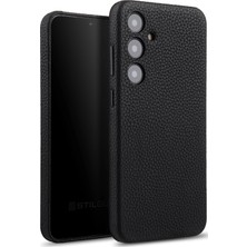 Samsung Galaxy A36 Için Kılıf Kamera Korumalı Gerçek Deri Işlemeli Elde Kaymaz Yumaşak Slikon Kapak