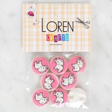 Loren Crafts 8'li Fil Düğme - 1041