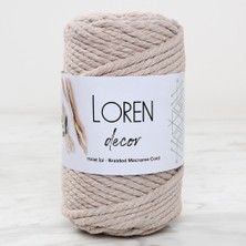 Loren Decor 3 Büküm Makrome Ipi Bej - L049