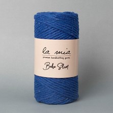 La Mia Boho Slim Saks Mavi El Örgü Ipi - L020 - 34253