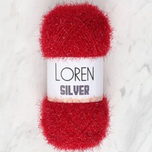 Loren Silver Bordo El Örgü Ipi - RS0024 - 34088