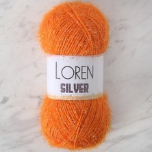 Loren Sılver Turuncu El Örgü Ipi - RS0103 - 34086