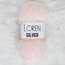 Loren Silver Toz Pembe El Örgü Ipi - RS0062 - 34072