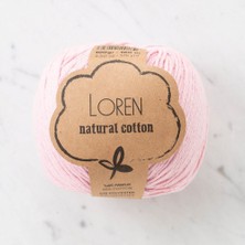 Loren Natural Cotton Pembe El Örgü Ipi - R094 - 33910