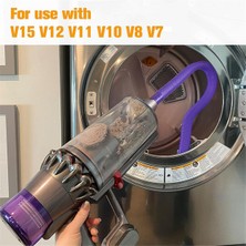 Quueppty Dyson V15 V12 V11 V10 V8 V7 Elektrikli Süpürgeler Için Kurutma Makinesi Lint Vakum Ataşmanı, Esnek Havalandırma Lint Temizleme Aracı (Yurt Dışından)
