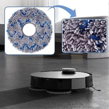Quueppty Ecovacs T10 Turbo /deebot X1 /omnı / X1 Turbo T20 Omni Elektrikli Süpürge Paspas Bezi Yıkanabilir Paspas Pedleri Parçalar Aksesuarlar (Yurt Dışından)