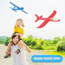 2 Paket LED Işık Uçak Oyuncakları Fırlatma Köpük Uçak Yanıp Sönen Işıklı Planör Uçak Açık Spor Doğum Günü Partisi Iyilik (Yurt Dışından)