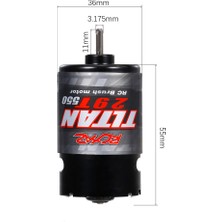 550 Fırçalı Motor Su Geçirmez 1/10 Rc Paletli Eksenel SCX10 Iı Iıı AXI03007 90046 Traxxas Slash TRX4,12T (Yurt Dışından)