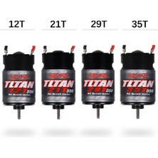 550 Fırçalı Motor Su Geçirmez 1/10 Rc Paletli Eksenel SCX10 Iı Iıı AXI03007 90046 Traxxas Slash TRX4,12T (Yurt Dışından)