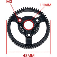 Çelik Metal Dişli 32 P(M0.8) 58 T Motor Pinyon Dişlileri 1/10 Traxxas Summit, Revo, E-Revo, Slash Rc Buggy Kamyon Yükseltme Parçaları (Yurt Dışından)