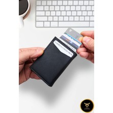 Alcantara Deri Erkek Otomatik Mekanizmalı Geniş Para Bölmeli Cüzdan Kartlık Rfıd Hırsızlık Korumalı