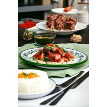 İnci Emaye 24 No Emaye Yemek Tabak, Servis, Yemek Kamp, Piknik, Çeyiz 24 cm