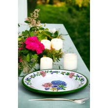 İnci Emaye 24 No Emaye Yemek Tabak, Servis, Yemek Kamp, Piknik, Çeyiz 24 cm