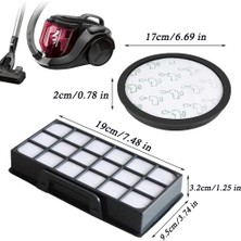 Quueppty Rowenta X-Trem Power Cyclonic Için 2 Parça Hepa Filtre Seti RO6984EA RO6941EA RO6963EA RO6921EA RO6971EA RO6993EA (Yurt Dışından)