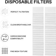Quueppty Resmed Airsense 40 Filtreler Için - Tek Kullanımlık Üniversal Yedek Filtreler Cpap Filtreleri (Yurt Dışından)