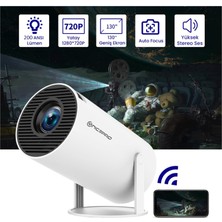 Npo NP315PLUS 4K ANDROID11 Bt5.0 Wifi6 200ANSI Lümen Ios/android Taşınabilir Akıllı LED Projeksiyon