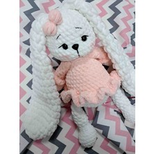Parla Pearl Amigurumi Kadife Tavşan 40 cm