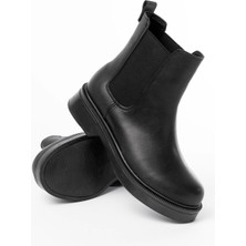 Terzi Bey Siyah Lastikli Günlük Kadın Bot