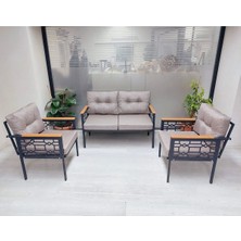 Inci Balkon-Bahçe-Kafe Çay Seti Koltuk Oturma Takımı-Oturma Grubu