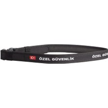 Siyah Özel Güvenlik Yazılı Palaska
