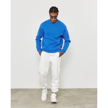 Bisiklet Yaka Basic Sweatshirt