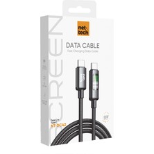 Nettech NT-DC42 60W Plastik 100 cm Type-C To Type-C Şarj ve Data Kablosu