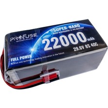 29,6V 8s 22000MAH 40C Lipo Batarya